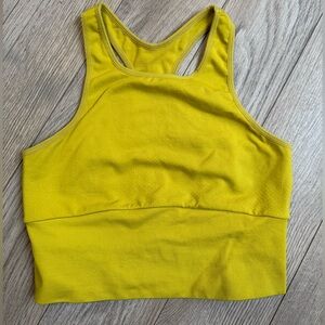Yellow Free People Movement Keyhole Sports Bra